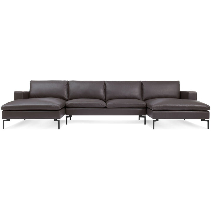 New Standard U-Shaped Leather Sectional Sofa